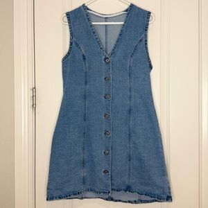 Abercrombie & Fitch Mara Denim Vest Mini Dress women’s size Large